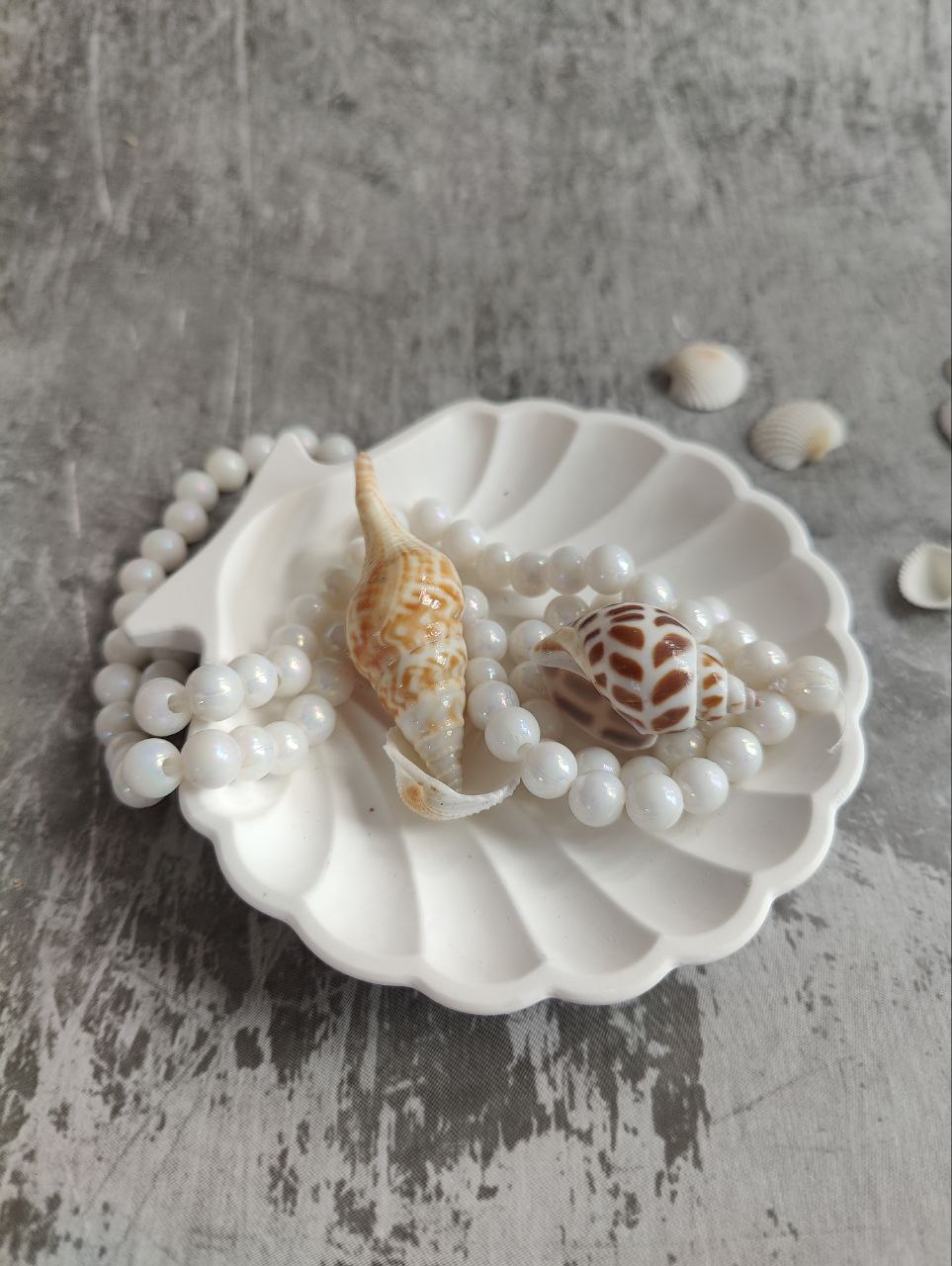 Coastal Shell Jewelry Dish