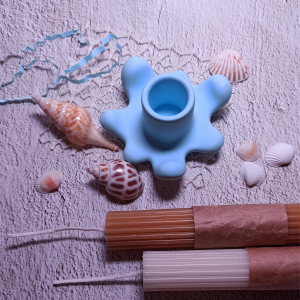 Mini candle holder blue