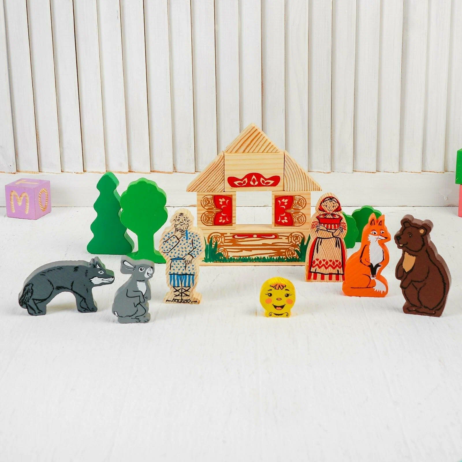 Wooden Play Set "Kolobok"