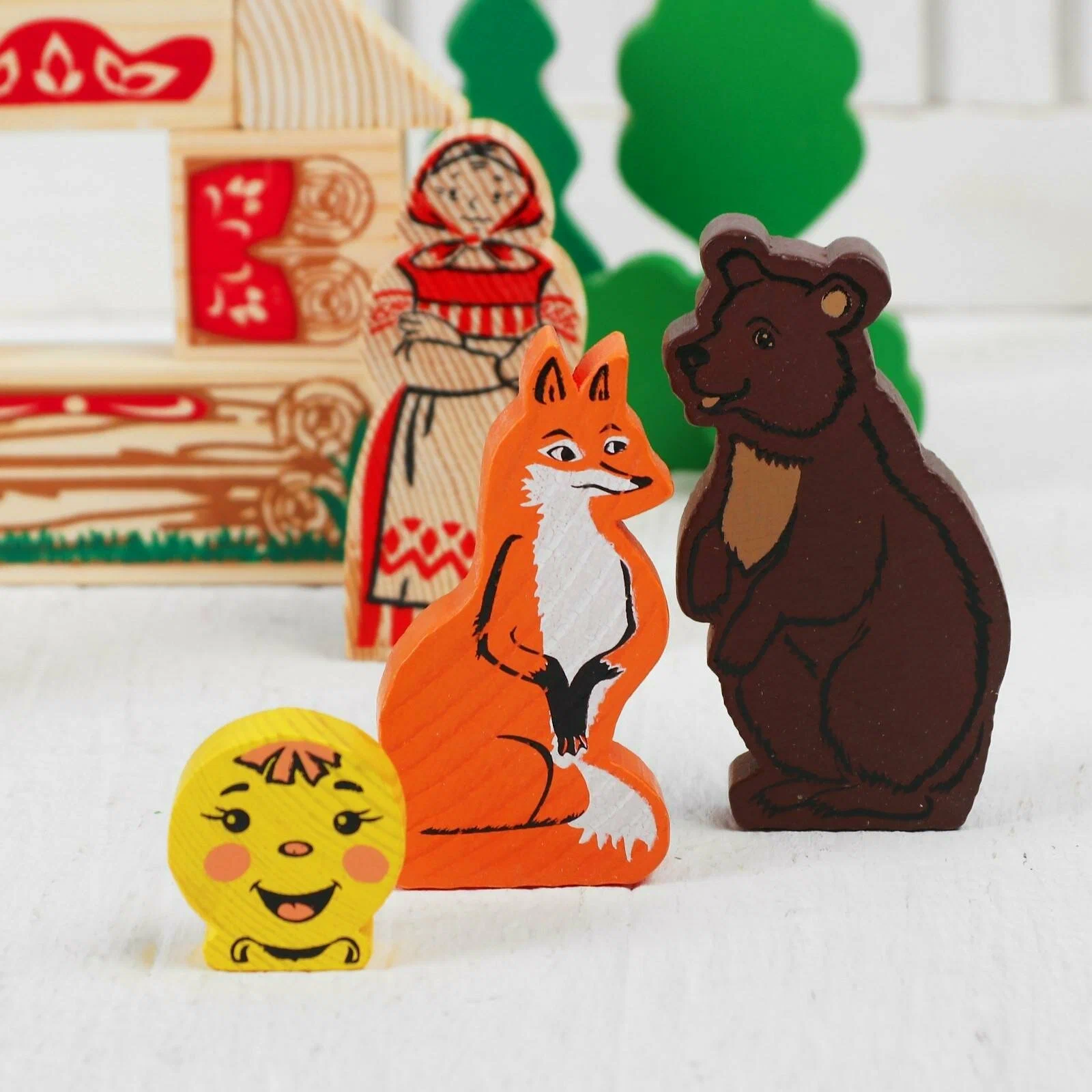 Wooden Play Set "Kolobok"