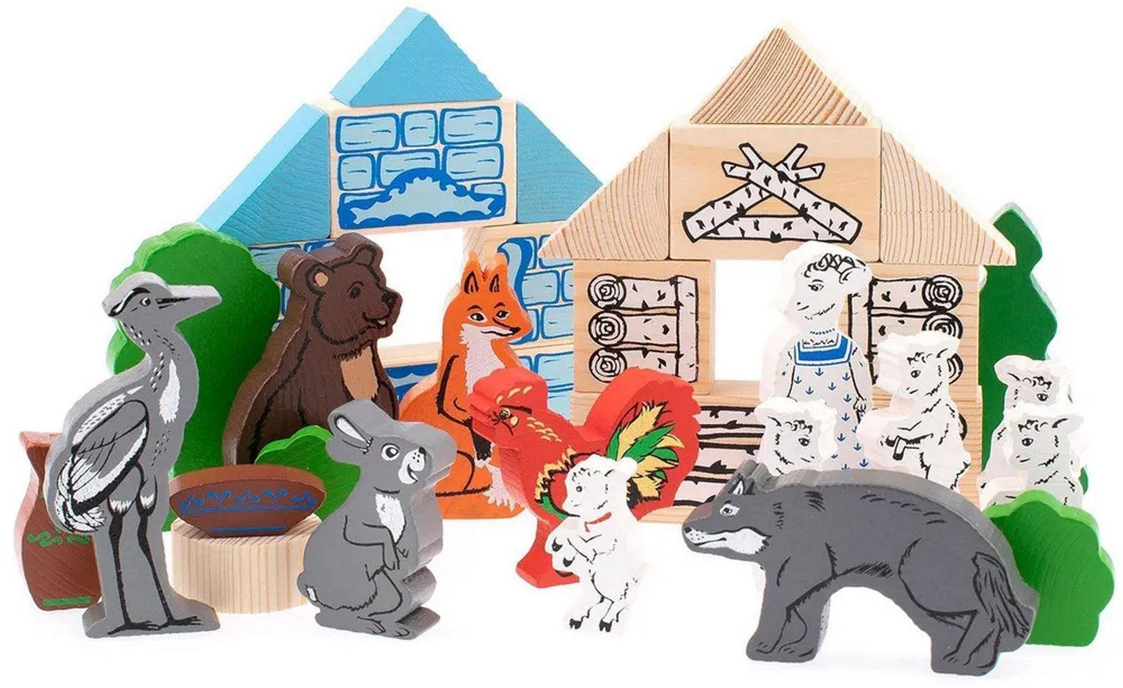 Wooden Play Set “Forest Tales” – Educational Toy for Kids. SmartForGift