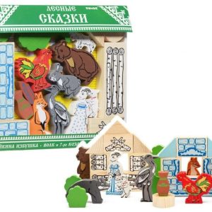 Wooden play set Forest Tales – educational wooden toy for kids