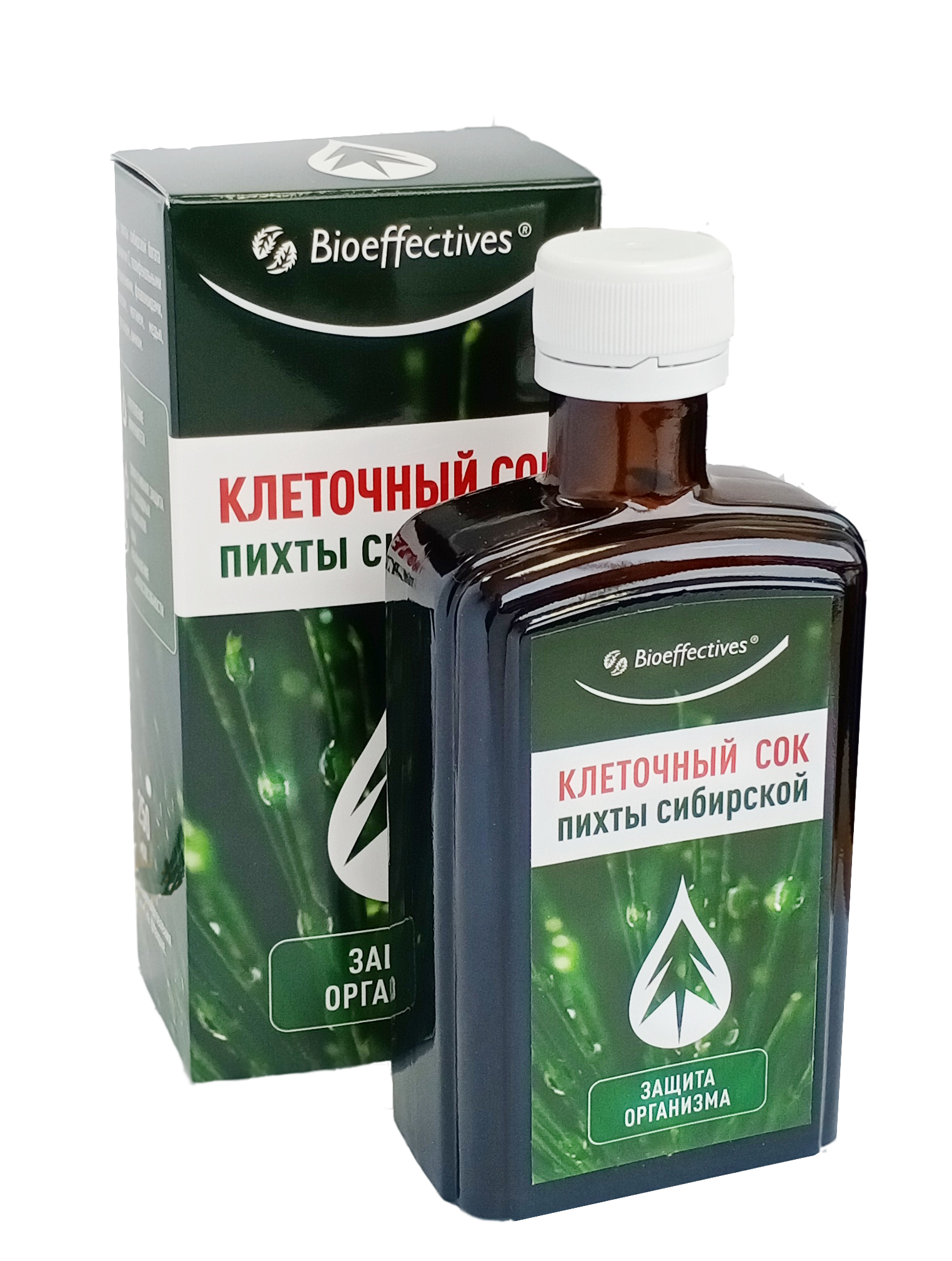 Siberian Fir Cellular Juice 230 ml bottle, plant-based liquid food supplement