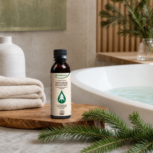 Siberian Fir Bath Milk with Chlorophyll-Carotene Paste 200 ml